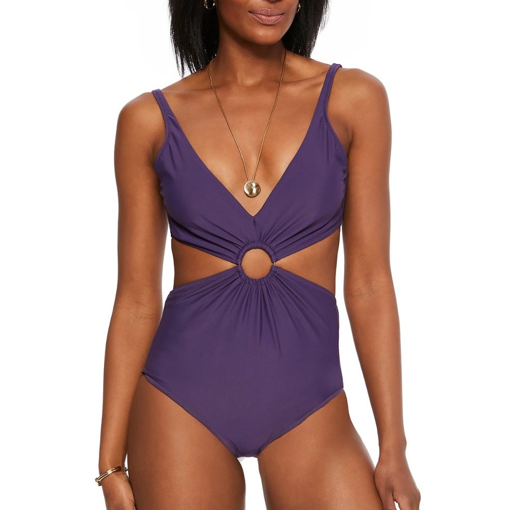 Bar III Ring Monokini One-Piece Swimsuit